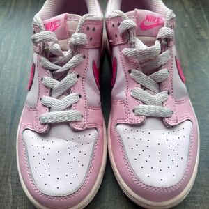 Nike Kids Light Pink and Hot Pink Sneakers